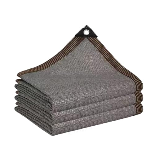 Sonnenschutznetz Sonnenschutz-Schattennetz, geeignet for Garten, Gewächshaus, Rasen, Pflanzen, Sonnenschutz, einfacher aufzuhängen, Schattennetzabdeckung für Sonnenschutz(Grey Sunshade net,3X3.0m) von HUDFVIOI
