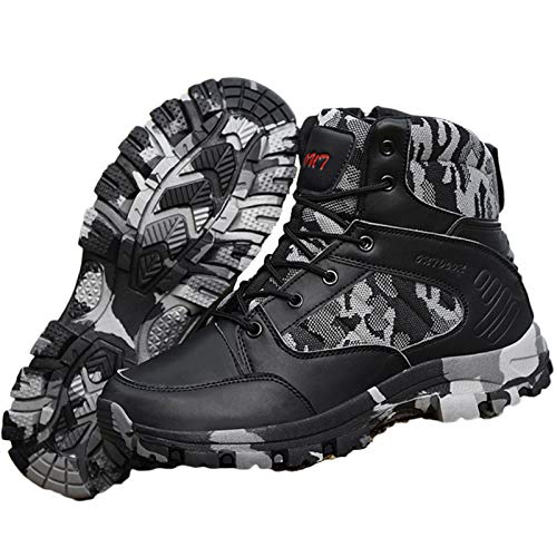 HUDJX Militärstiefel für Männer Lässige Ultraleichte Low-Top-Tactical-Schnürstiefel wasserdichte verschleißfeste Commando-Stiefel Wüstenstiefel von HUDJX