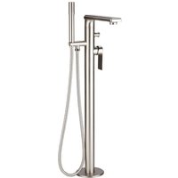Aldwick - Einhebel Wannenstandarmatur mit Brause in gebürstetem Nickel - Hudson Reed von HUDSON REED