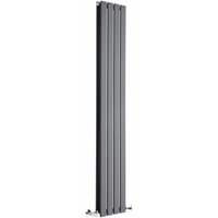 Hudson Reed - Delta - Design Heizkörper (Vertikal) 1600mm x 280mm (Doppellagig) in Anthrazit von HUDSON REED