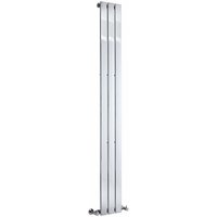 Hudson Reed - Delta - Design Heizkörper (Vertikal) 1800mm x 225mm (Einlagig) in Chrom von HUDSON REED