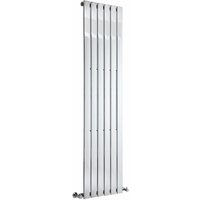Hudson Reed - Delta - Design Heizkörper (Vertikal) 1800mm x 450mm (Einlagig) in Chrom von HUDSON REED