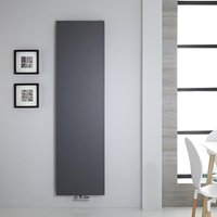 Rubi - Design Heizkörper (Vertikal) 1800mm x 500mm (Einlagig) in Anthrazit - Hudson Reed von HUDSON REED