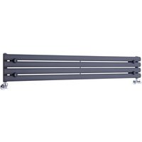 Design Heizkörper Horizontal Einlagig Anthrazit 236mm x 1600mm 518W - Revive von HUDSON REED