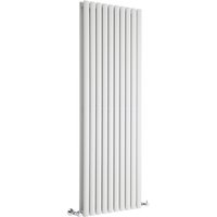 Hudson Reed - Revive - Design Heizkörper (Vertikal) 1600mm x 590mm (Doppellagig) in Weiß von HUDSON REED