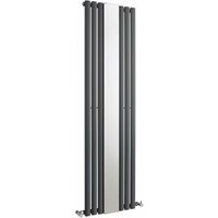 Revive - Design Heizkörper (Vertikal) 1800mm x 499mm (Einlagig) in Anthrazit - Hudson Reed von HUDSON REED