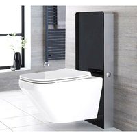 Exton - Spülrandloses Hänge wc mit Sanitärmodul inkl. Sensorspülung&44 Schwarz - Hudson Reed von HUDSON REED