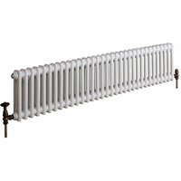 Hudson Reed - Regent - Gliederheizkörper (Horizontal) 300mm x 1505mm 2-Säulen Weiß Hudson Reed - Regent - Gliederheizkörper (Horizontal) 300mm x 1505mm 2-Säulen Weiß von HUDSON REED