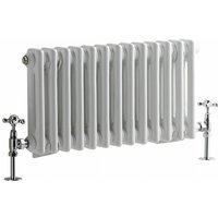 Hudson Reed - Regent - Gliederheizkörper (Horizontal) 300mm x 605mm 2-Säulen Weiß Hudson Reed - Regent - Gliederheizkörper (Horizontal) 300mm x 605mm 2-Säulen Weiß von HUDSON REED