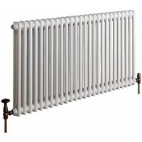 Hudson Reed - Regent - Gliederheizkörper (Horizontal) 600mm x 1190mm 2-Säulen Weiß Hudson Reed - Regent - Gliederheizkörper (Horizontal) 600mm x 1190mm 2-Säulen Weiß von HUDSON REED