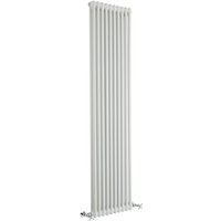 Hudson Reed - Regent - Gliederheizkörper (Vertikal) 1800mm x 470mm 2-Säulen Weiß von HUDSON REED