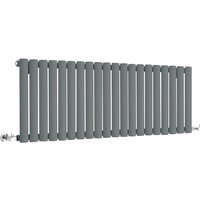 Revive - Design Heizkörper (Horizontal) 400mm x 1180mm (Einlagig) in Anthrazit - Hudson Reed von HUDSON REED