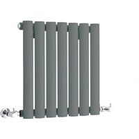 Revive - Design Heizkörper (Horizontal) 400mm x 413mm (Einlagig) in Anthrazit - Hudson Reed von HUDSON REED