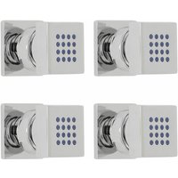 Hudson Reed - 4x Seitenbrause Quadratisch Chrom&44 zur Aufputzmontage von HUDSON REED