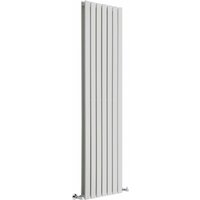 Hudson Reed Delta - Design Heizkörper (Vertikal) 1780mm x 490mm (Doppellagig) in Weiß von HUDSON REED