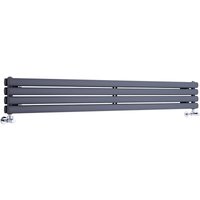 Revive - Design Heizkörper (Horizontal) 236mm x 1780mm (Doppellagig) in Anthrazit - Hudson Reed von HUDSON REED