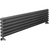 Revive - Design Heizkörper (Horizontal) 354mm x 1780mm (Doppellagig) in Anthrazit - Hudson Reed von HUDSON REED