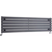 Design Heizkörper Horizontal Einlagig Anthrazit 354mm x 1600mm 815W - Revive von HUDSON REED