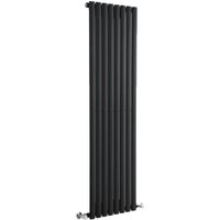 Design Heizkörper Vertikal Einlagig Schwarz 1600mm x 472mm 1122W - Revive von HUDSON REED