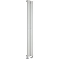 Design Heizkörper Vertikal Einlagig Weiß 1600mm x 236mm 561W - Revive Slim von HUDSON REED