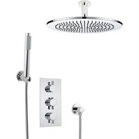 Hudson Reed - Duschsystem - Thermostatische Unterputzgarnitur inkl. runder 210MM Handbrause und 300MM Kopfbrause mit 150MM Halterungsarm Hudson Reed - Duschsystem - Thermostatische Unterputzgarnitur inkl. runder 210MM Handbrause und 300MM Kopfbrause mit 150MM Halterungsarm von HUDSON REED