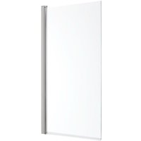 Duschwand Portland - Duschabtrennung zur Montage auf dem Wannenrand - 1400 mm x 800 mm - Eckig - Schwenkbar - Hudson Reed von HUDSON REED