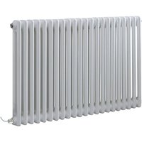 Hudson Reed Heizkörper Regent Elektrisch - Horizontaler Röhrenheizkörper aus Stahl - 600 x 1010 mm - 2 Säuler - Weiß Hudson Reed Heizkörper Regent Elektrisch - Horizontaler Röhrenheizkörper aus Stahl - 600 x 1010 mm - 2 Säuler - Weiß von HUDSON REED
