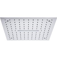 Hudson Reed - Kubix - Regen-Duschkopf Edelstahl mit Wasserblade Unterputz Quadratisch 400x400mm Chrom von HUDSON REED