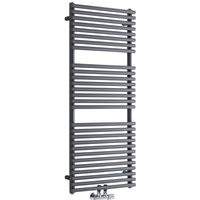 Hudson Reed Magera - Moderner Handtuchheizkörper 1200mm x 500mm mit Mittelanschluss in Anthrazit Hudson Reed Magera - Moderner Handtuchheizkörper 1200mm x 500mm mit Mittelanschluss in Anthrazit von HUDSON REED