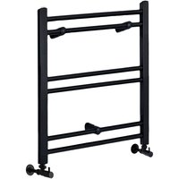 Nox - Moderner Handtuchheizkörper 600mm x 400mm (Flach) in Schwarz - Hudson Reed Nox - Moderner Handtuchheizkörper 600mm x 400mm (Flach) in Schwarz - Hudson Reed von HUDSON REED
