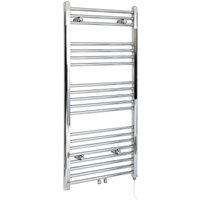 Hudson Reed - Neva - Elektrischer Design-Handtuchheizkörper in Chrom - 1188 x 600 mm von HUDSON REED
