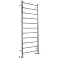 Hudson Reed Quo - Moderner Handtuchheizkörper 1200mm x 600mm (Flach) in Edelstahl von HUDSON REED