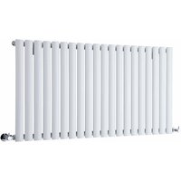 Hudson Reed - Revive - Design Heizkörper (Horizontal) 635mm x 1180mm (Einlagig) in Weiß von HUDSON REED