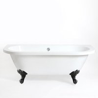 Hudson Reed - Richmond - Freistehende Badewanne 1730 mm aus Acryl in Weiß mit Greiffüßen in Schwarz Hudson Reed - Richmond - Freistehende Badewanne 1730 mm aus Acryl in Weiß mit Greiffüßen in Schwarz von HUDSON REED