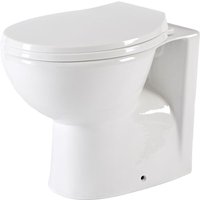 Select - Ovale Stand Toilette inkl. Sitz mit Absenkautomatik exkl. Spülkasten - Hudson Reed von HUDSON REED