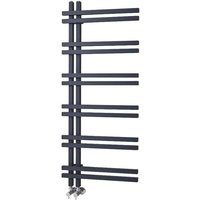 Hudson Reed - Tika - Moderner Handtuchheizkörper 1200mm x 500mm in Anthrazit Hudson Reed - Tika - Moderner Handtuchheizkörper 1200mm x 500mm in Anthrazit von HUDSON REED