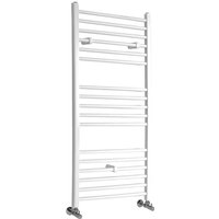 Hudson Reed - Ive - Moderner Handtuchheizkörper 1200mm x 600mm (Flach) in Weiß Hudson Reed - Ive - Moderner Handtuchheizkörper 1200mm x 600mm (Flach) in Weiß von HUDSON REED