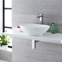 Hudson Reed - Kenton - Aufsatzwaschbecken Kenton Oval 520mm x 320mm mit Standarmatur im Set von HUDSON REED