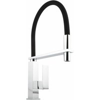 Küchenarmatur mit flexibler Brause in Schwarz und Chrom - eckig Küchenarmatur mit flexibler Brause in Schwarz und Chrom - eckig von HUDSON REED