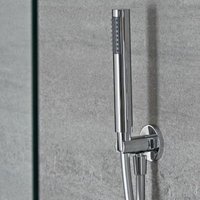 Hudson Reed - Mirage - Runde Handbrause mit integriertem Wasseranschluss in der Halterung von HUDSON REED