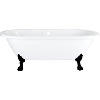 Napoli - Freistehende Badewanne aus Acryl in Weiß mit Löwenfüßen in Schwarz - Hudson Reed Napoli - Freistehende Badewanne aus Acryl in Weiß mit Löwenfüßen in Schwarz - Hudson Reed von HUDSON REED