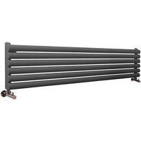 Hudson Reed - Revive - Design Heizkörper (Horizontal) 354mm x 1780mm (Einlagig) in Anthrazit von HUDSON REED