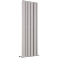 Hudson Reed - Revive - Design Heizkörper (Vertikal) 1780mm x 590mm (Doppellagig) in Hellgrau von HUDSON REED