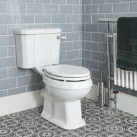 Hudson Reed - Richmond - 2-teilige Keramik-Toilette mit nostalgischem Design - wc Sitz in Weiß von HUDSON REED