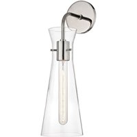 Anya 1 Light Wandleuchte Nickel poliert, Glas von HUDSON VALLEY LIGHTING