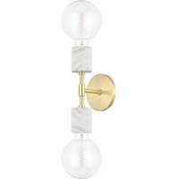 Asime 2 Licht Wandleuchte Messing von HUDSON VALLEY LIGHTING