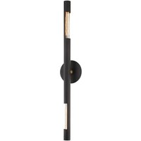 Hendrix 2-flammige Wandleuchte Schwarz von HUDSON VALLEY LIGHTING