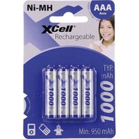 NiMH Akku-Zellen Micro AAA - 4 Stk - 1,2V von HÜCKMANN