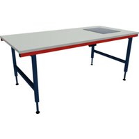 Rocholz Pack- und Arbeitstisch mit Waage SYSTEM 2000 2000x920x710-960 mm höhenverstellbar durch Motor Rocholz Pack- und Arbeitstisch mit Waage SYSTEM 2000 2000x920x710-960 mm höhenverstellbar durch Motor von Rocholz