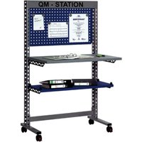 Rocholz QM-Station MODUL 5200 1050x650x1765 mm Metallablage und Infotafel von Rocholz